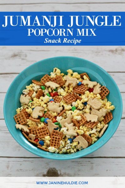 Jumanji Jungle Popcorn Mix Snack Recipe Featured Image