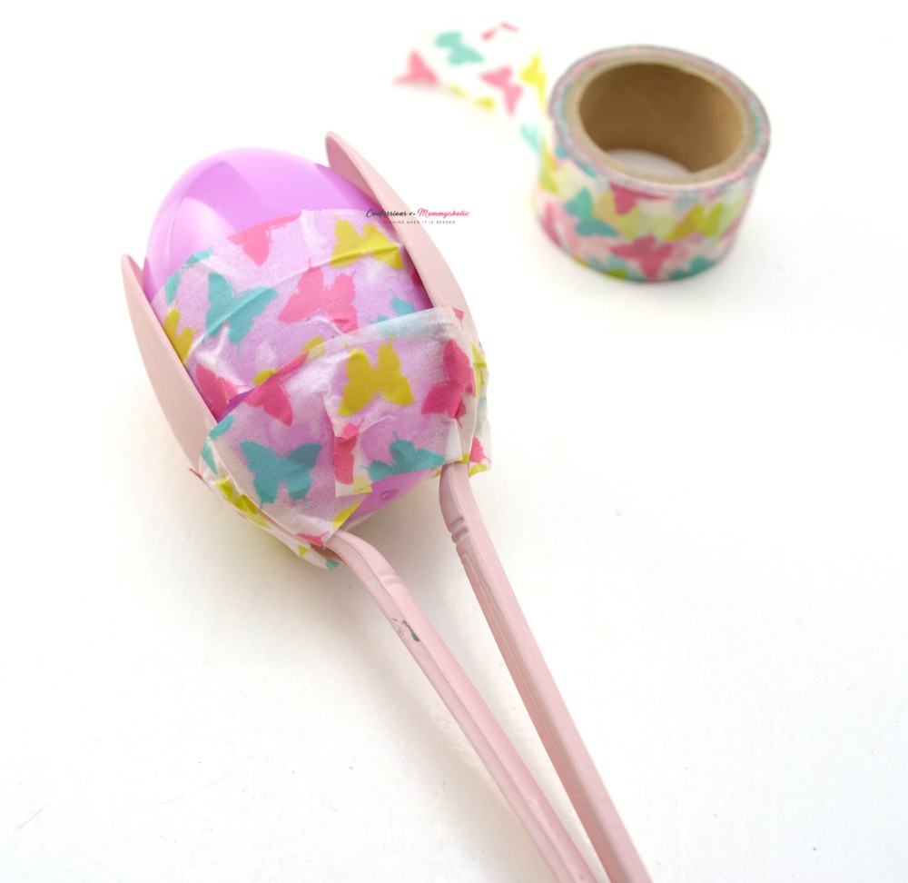 Washi Tape Easter Egg Maracas Craft for Kids COAM