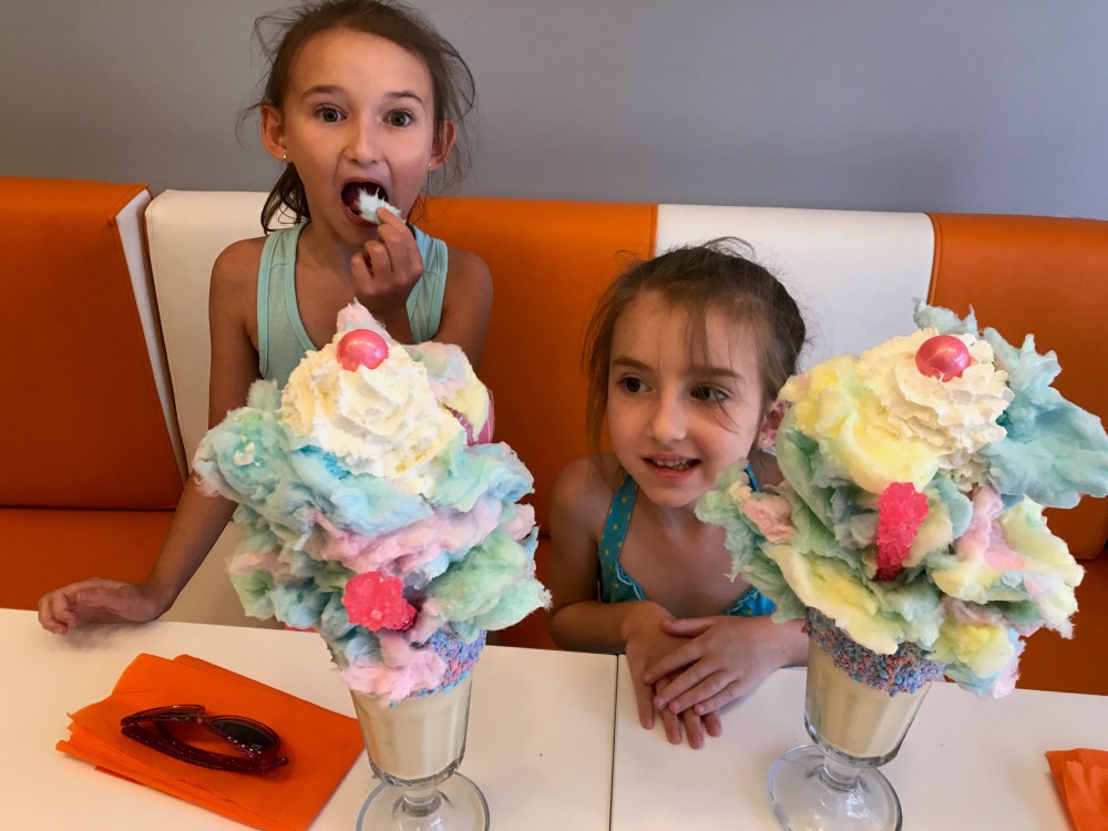 Girls with Crazy Cotton Candy Milkshakes 1