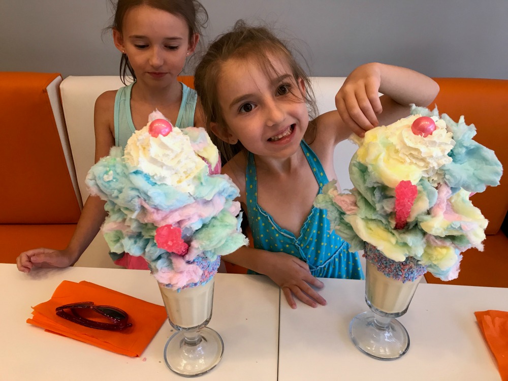 Girls with Crazy Cotton Candy Milkshakes 2