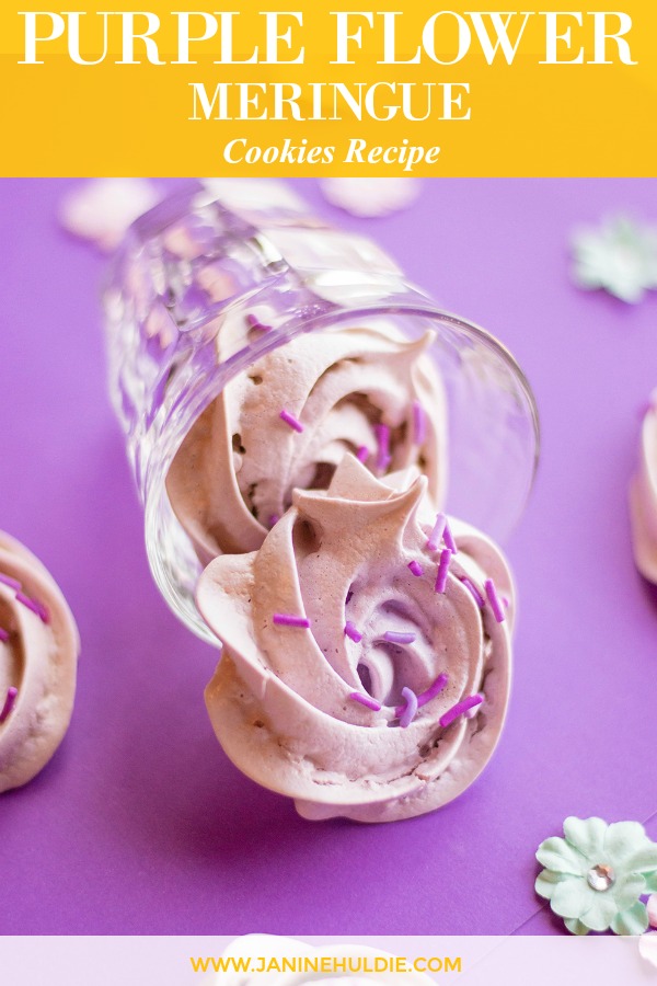 Purple Flower Meringue Cookies Recipe This Mom's Confessions