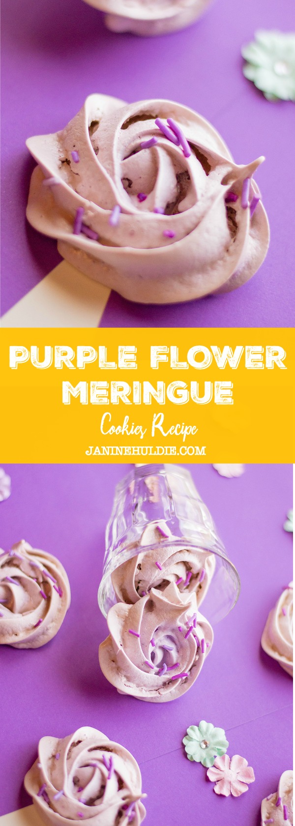 Purple Flower Meringue Cookies Recipe This Mom's Confessions