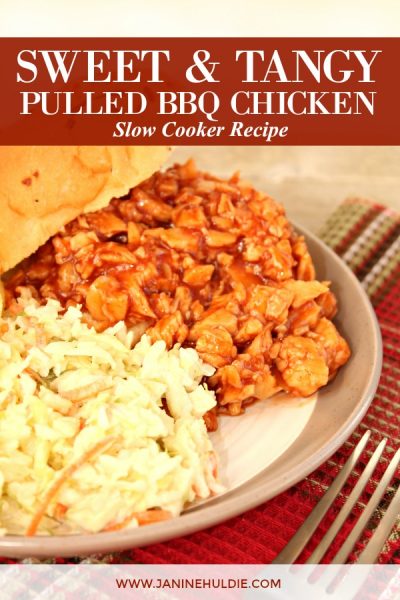 Sweet and Tangy Pulled BBQ Chicken Recipe Featured Image