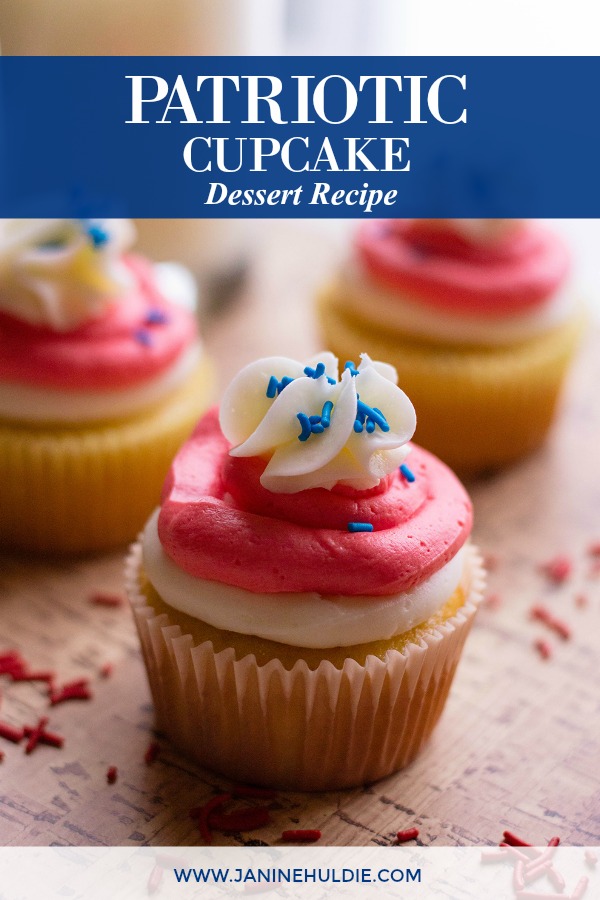 Patriotic Cupcakes Dessert Recipe Featured Image