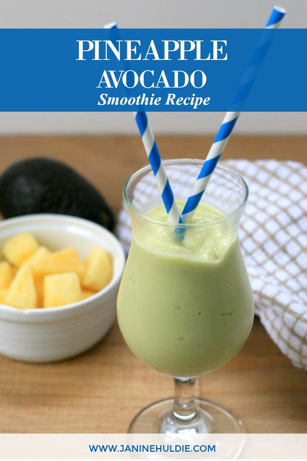 Pineapple Avocado Smoothie Recipe Featured Image