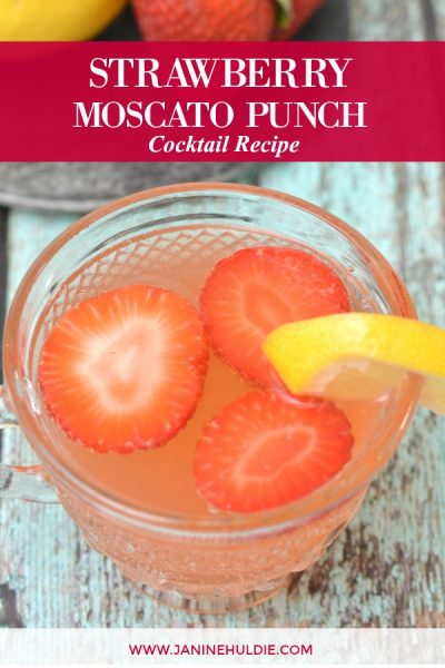 Strawberry Moscato Punch Recipe Featured Image