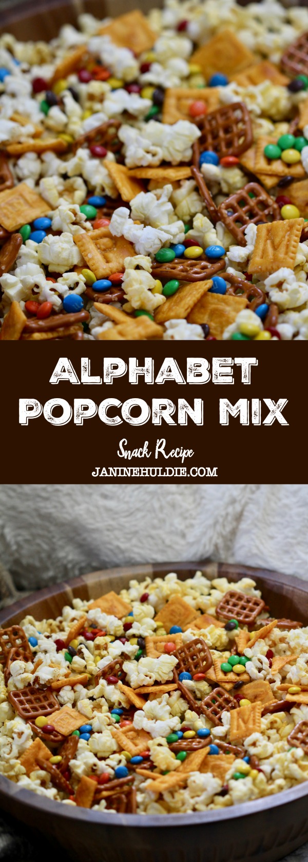 Alphabet Popcorn Snack Mix Recipe
