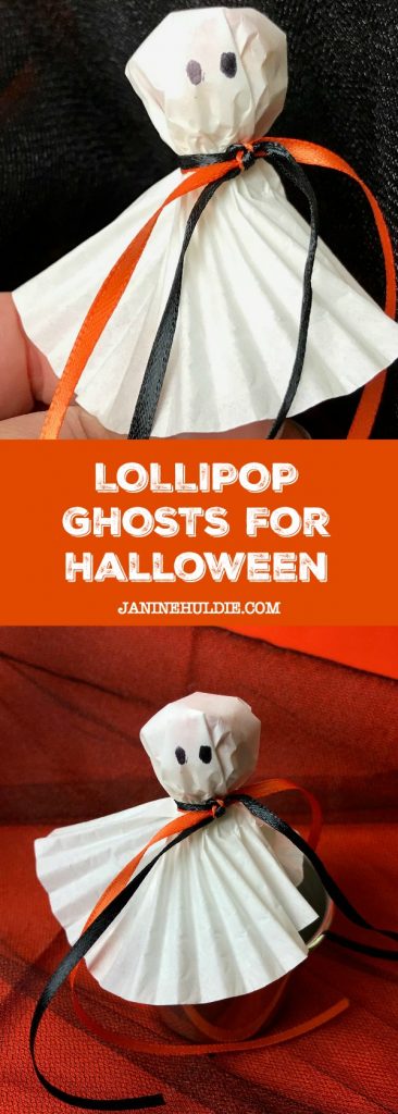 Lollipop Ghosts for Halloween Tutorial