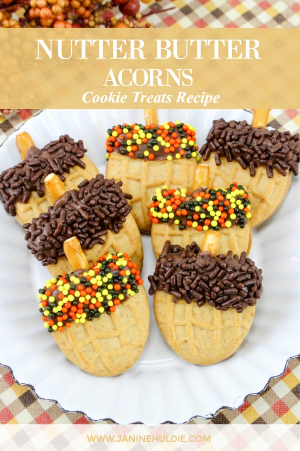 Nutter Butter Acorns Cookie Treats Recipe Featured Image