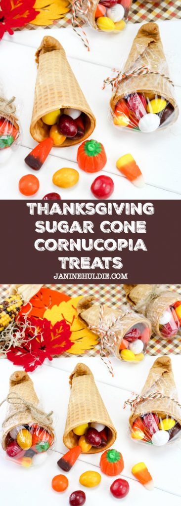 Thanksgiving Sugar Cone Cornucopia Treats Recipe