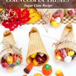 Thanksgiving Sugar Cone Cornucopia Treats for Kids