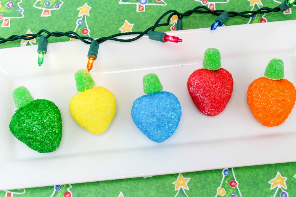 The Most Festive Strawberry Christmas Lightbulbs Recipe