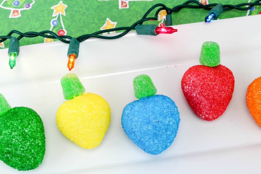 The Most Festive Strawberry Christmas Lightbulbs Recipe