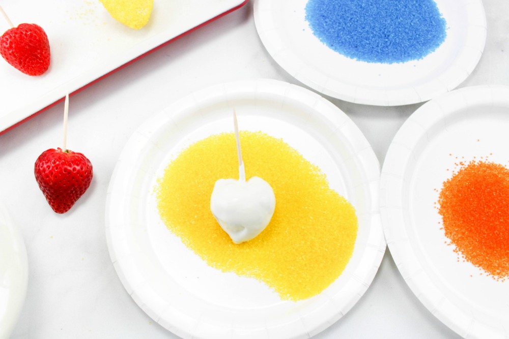 The Most Festive Strawberry Christmas Lightbulbs Recipe In Process 2