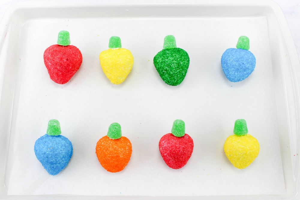 The Most Festive Strawberry Christmas Lightbulbs Recipe In Process 5