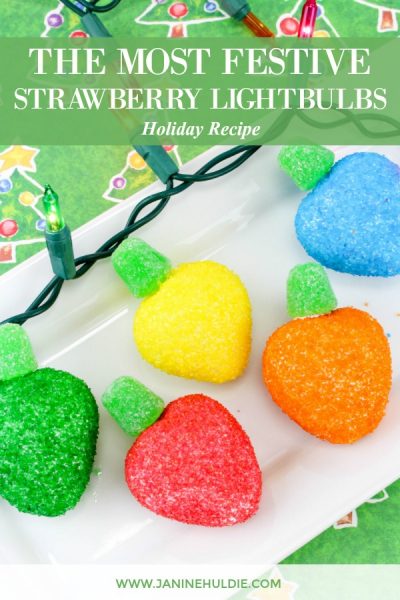 The Most Festive Strawberry Lightbulbs Recipe Featured Image