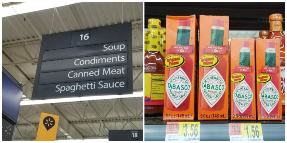 Tabasco Walmart In Store Product Photo