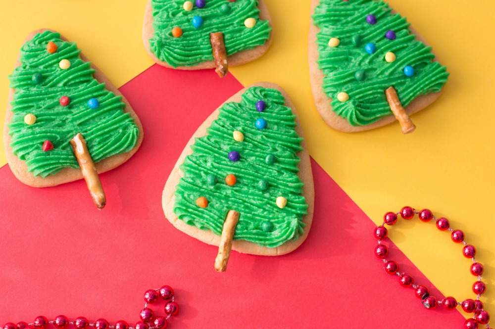 The Easiest Christmas Tree Cookies Horizontal 1