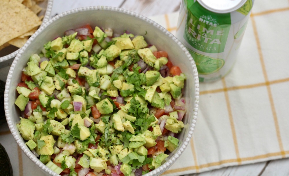 Cucumber Tomato Salad with Avocados from Mexico with RITAS
