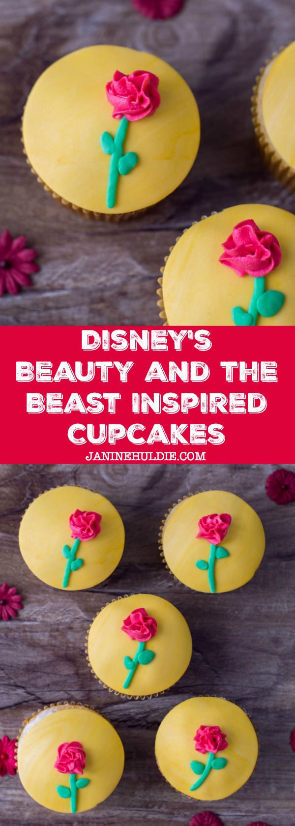 Disney's Beauty and the Beast Inspired Cupcakes Recipe