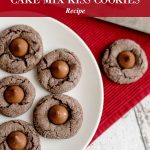 Double Chocolate Cake Mix Kiss Cookies Recipe