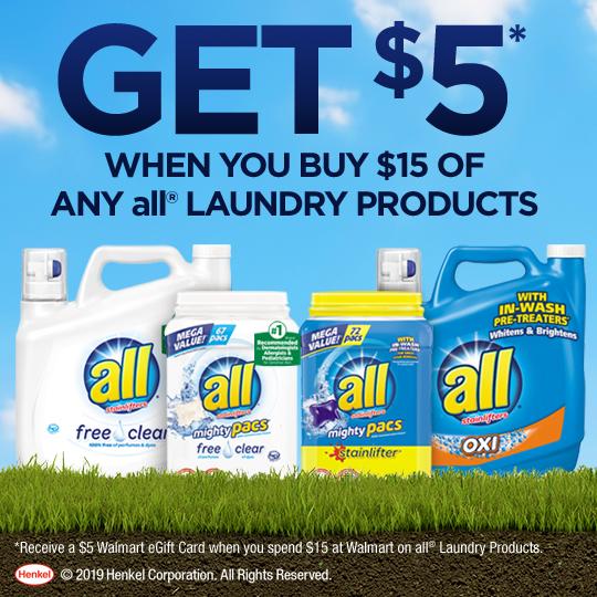 Get $5 Off all Laundry Products