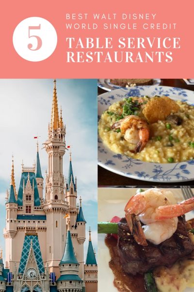 5 Best Walt Disney World Single Credit Table Service Restaurants