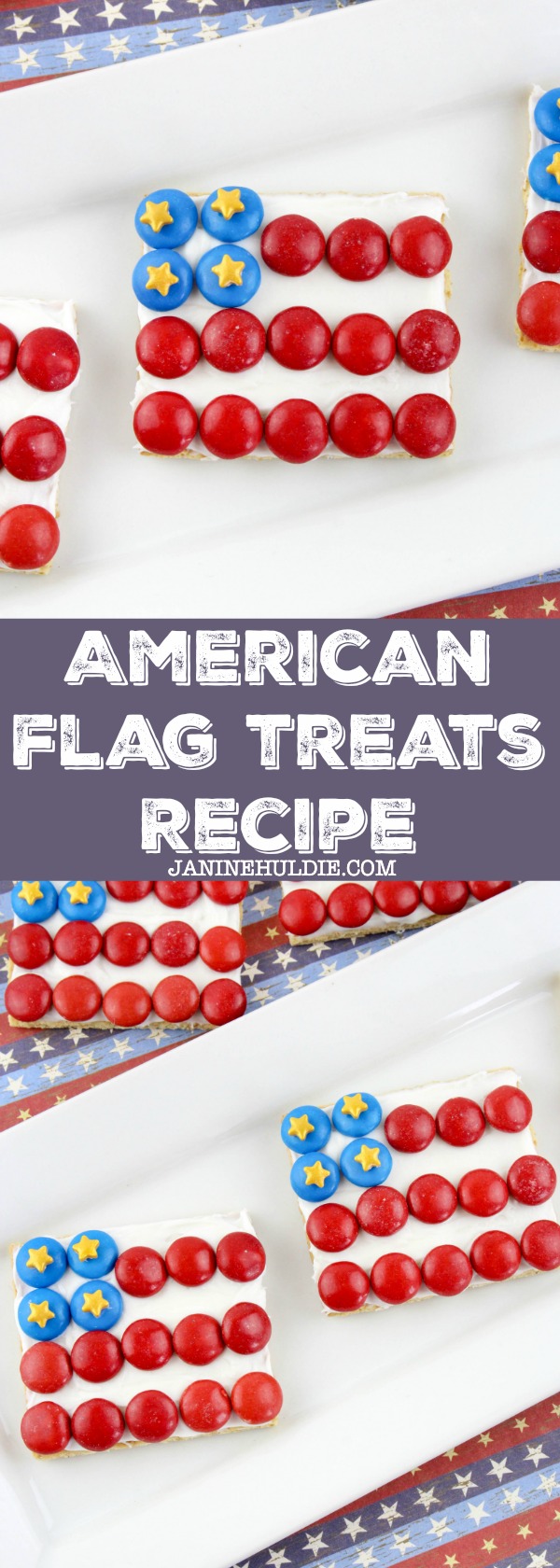 American Flag Graham Cracker Patriotic Treats Recipe
