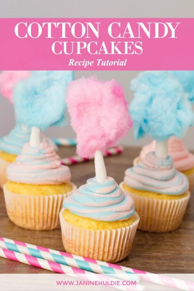 Cotton Candy Cupcakes Recipe Featured Image