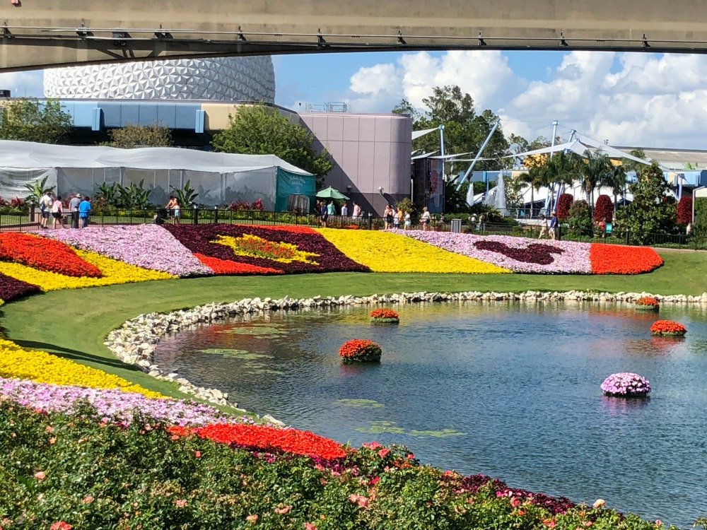 Epcot Flower and Garden Festival Flowers Heading into World Showcase