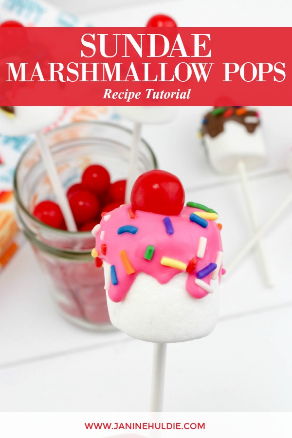 Sundae Marshmallow Pops Recipe Featured Image
