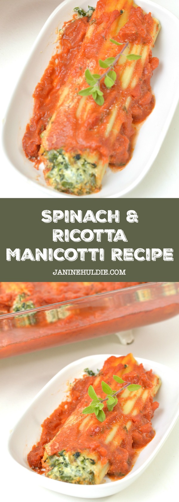 Spinach and Ricotta Manicotti Recipe