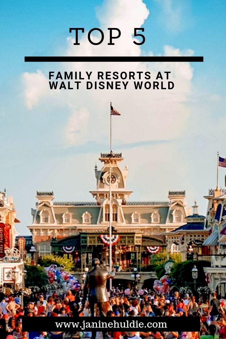 Top 5 Family Resorts at Walt Disney World