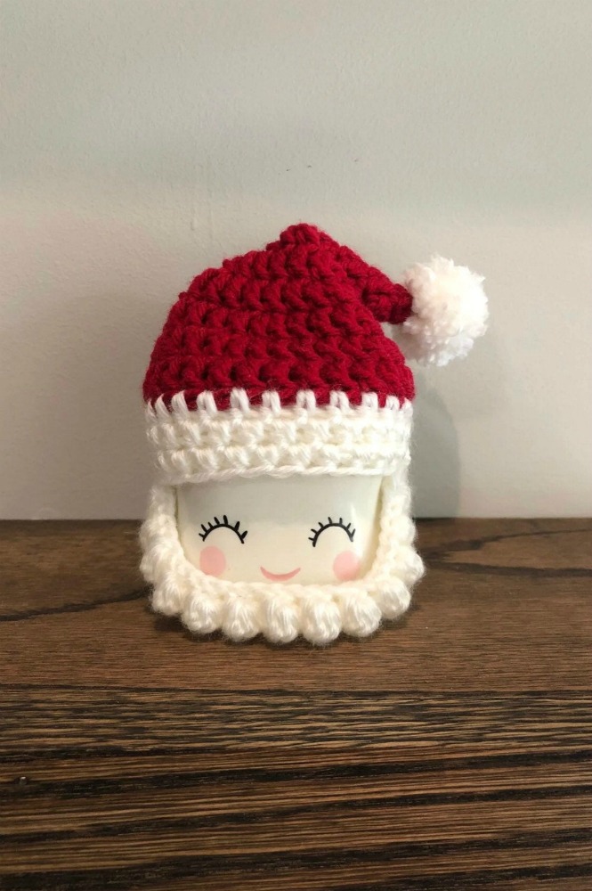 Marshmallow Mug Santa Hat with Beard