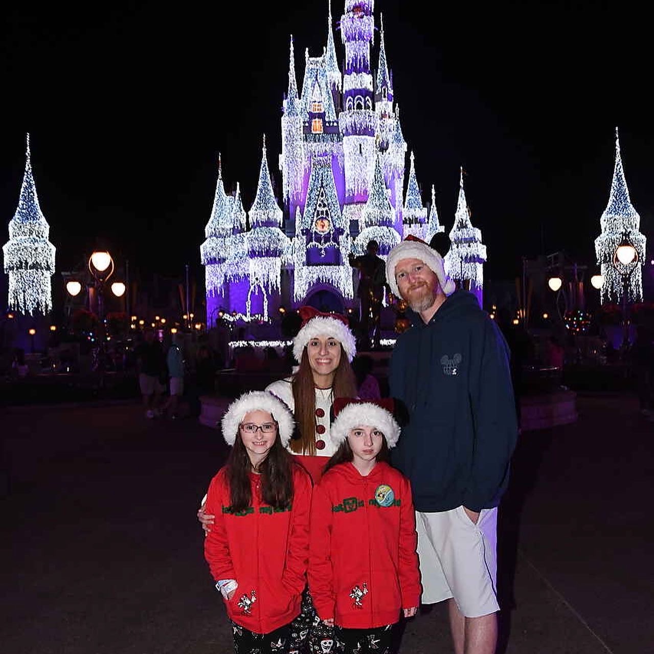 Mickey's Very Merry Christmas Party 2019 Family Pic Castle