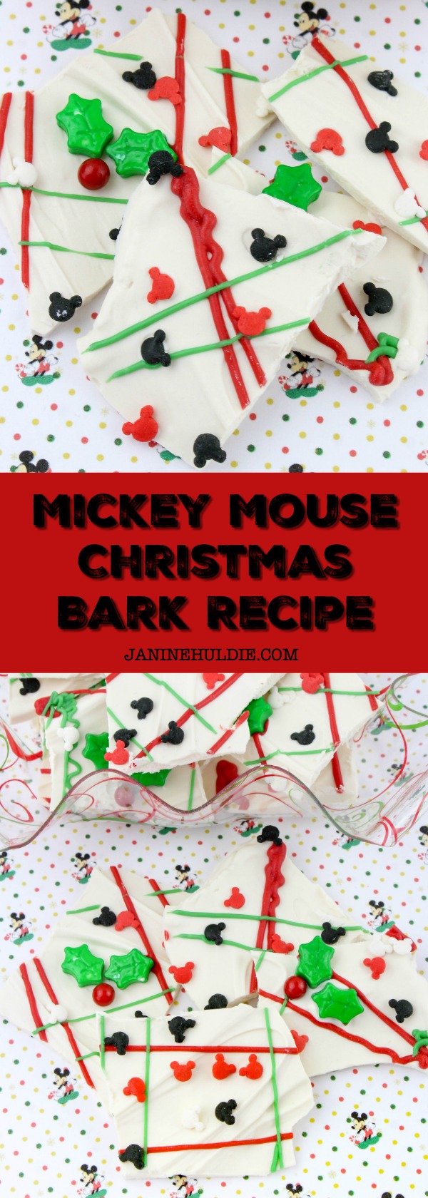 Mickey Mouse Christmas Bark Recipe