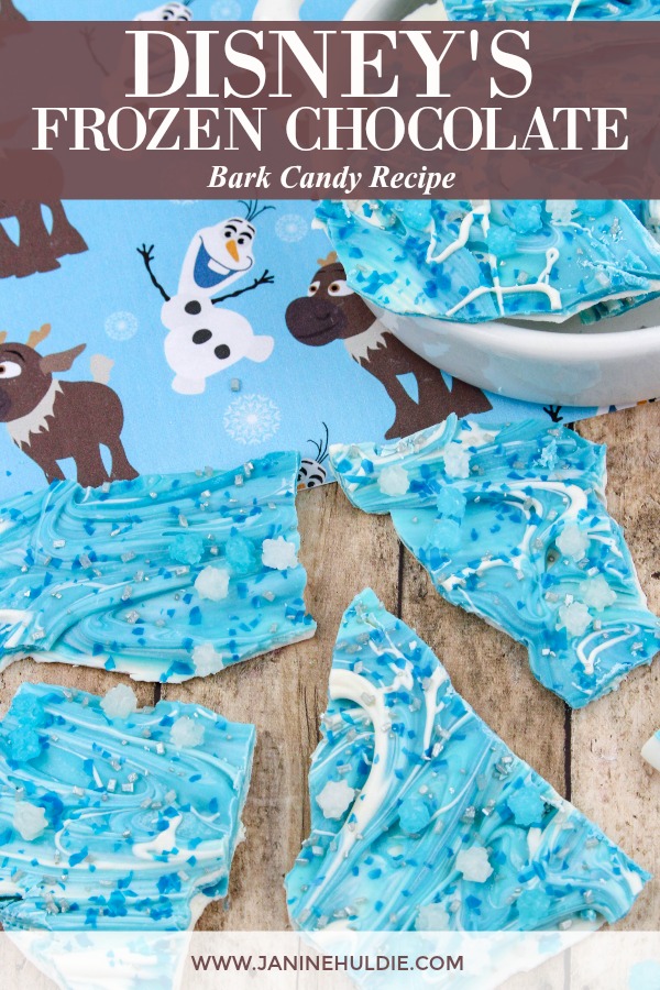 Disney's Frozen Chocolate Bark Candy Recipe Tutorial