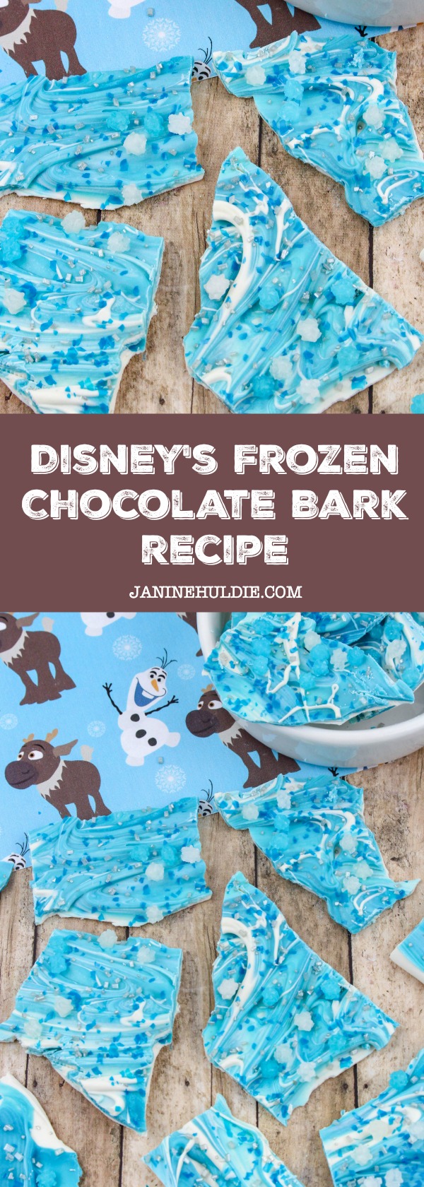Disney's Frozen Chocolate Bark Recipe