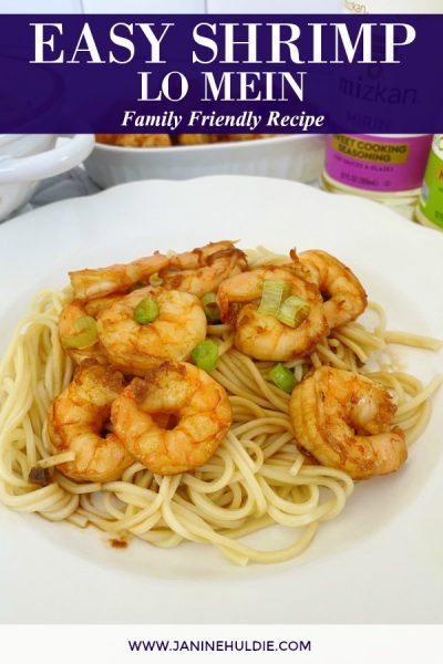 Easy Shrimp Lo Mein Recipe Featured Image