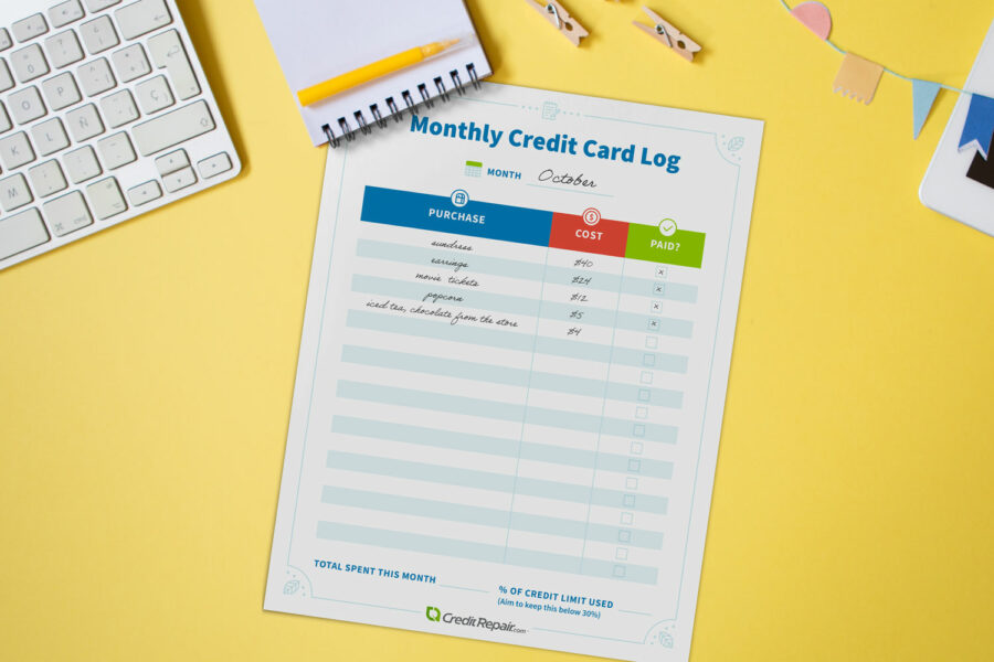 monthly-credit-card-log-on-yellow-desk-900x600